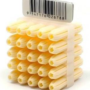 Plug 5 x 25mm Framed Plastic Wall White