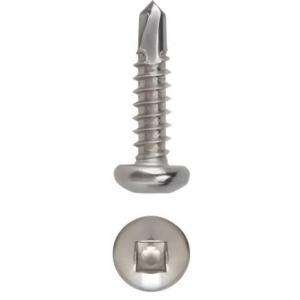 Screw 10g x 20mm Tek Pan Sq Dr S/Steel (Jar100)